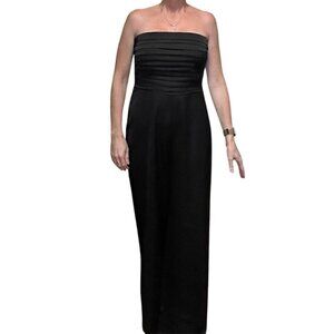 Abercrombie & Fitch Strapless Jumpsuit Black Size M NWT